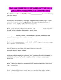 PSYC 3300 FINAL EXAM |UPDATED ACTUAL EXAM