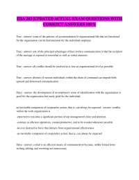 HSA 203 |UPDATED ACTUAL EXAM