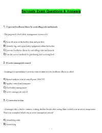 ServSafe Exam Questions & Answers PDF | Food Safety Certification Guide 2026