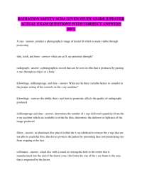 RADIATION SAFETY SCDA GIVEN STUDY GUIDE