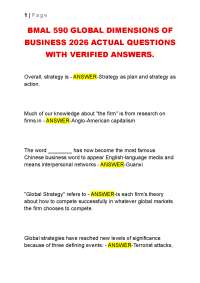 BMAL 590 GLOBAL DIMENSIONS OF BUSINESS 2026 ACTUAL QUESTIONS WITH VERIFIED ANSWERS.
