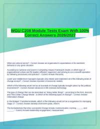 WGU C208 Practice Tests | Study Guide | Module Questions and Answers