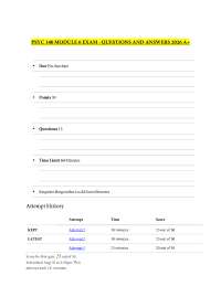 PSYC 140 MODULE 6 EXAM - QUESTIONS AND ANSWERS 2026 A+