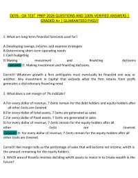 WGU D076 OA Test Prep Study Guide – Practice Questions & Review