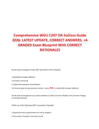WGU C207 OA Success Guide – Comprehensive Study Review
