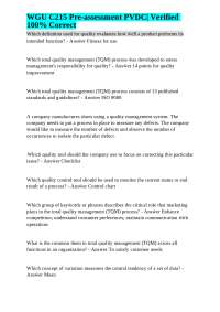 WGU C215 PRE-ASSESSMENT PVDC QUESTIONS & ANSWERS