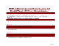NCCCO MOBILE CRANE EXAM QUESTIONS & ANSWERS COMPLETE CERTIFICATION REVIEW