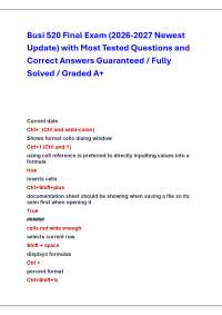 Busi 520 Final Exam (2026-2027 Newest Update) Most Tested Questions and Correct Answers