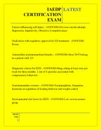 IAEDP CERTIFICATION EXAM LATEST