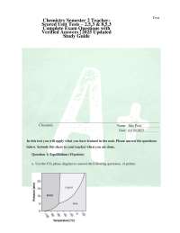 Chemistry Semester 2 Teacher- Scored Unit Tests – 2.5.3 & 8.5.3 Complete Exam Questions w