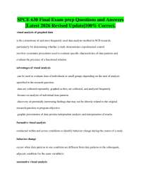 SPCE 630 Final Exam prep Questions and Answers |Latest 2026 Revised Update|100% Correct.