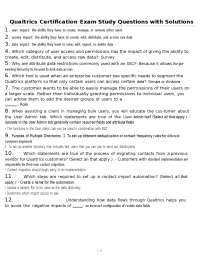 Qualtrics Certification Exam Study Questions with Solutions