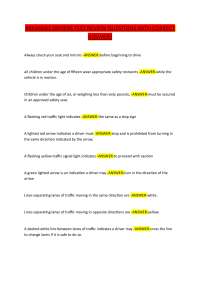 ARKANSAS DRIVERS TEST REVIEW QUESTIONS WITH CORRECT ANSWERS