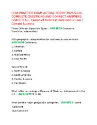 CHIA PRACTICE EXAM ACTUAL SCRIPT 2025/2026 COMPLETE QUESTIONS AND CORRECT ANSWERS GRADED A