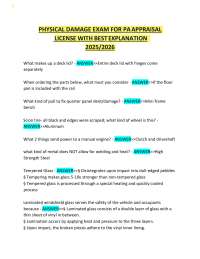 PHYSICAL DAMAGE EXAM FOR PA APPRAISAL LICENSE WITH BEST EXPLANATION 2025/2026