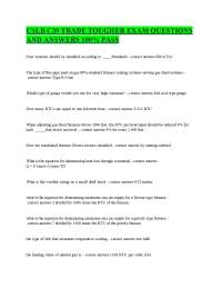 CSLB C20 TRADE TOUGHER EXAM QUESTIONS AND ANSWERS 100% PASS