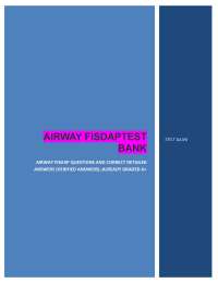 Airway FISDAP Test Bank: EMT Questions & Answers for Certification 2026