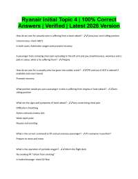 Ryanair Initial Topic 4 Verified Q&A’s 100% Correct Latest 2026/2027
