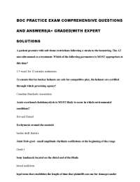 BOC PRACTICE EXAM COMPREHENSIVE QUESTIONS AND ANSWERS|A+ GRADED|WITH EXPERT SOLUTIONS