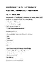 BOC PROCESSING EXAM COMPREHENSIVE QUESTIONS AND ANSWERS|A+ GRADED|WITH EXPERT SOLUTIONS