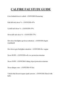 CALFIRE FAE STUDY GUIDE,CALFIRE FAE STUDY GUIDE