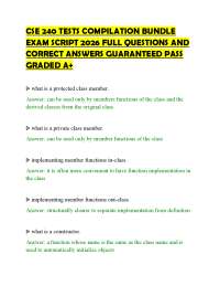 CSE 240 TESTS COMPILATION BUNDLE EXAM SCRIPT 2026 FULL QUESTIONS AND CORRECT ANSWERS GUARA