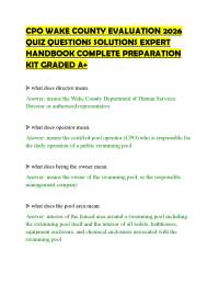 CPO WAKE COUNTY EVALUATION 2026 QUIZ QUESTIONS SOLUTIONS EXPERT HANDBOOK COMPLETE PREPARAT