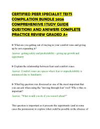 CERTIFIED PEER SPECIALIST TESTS COMPILATION BUNDLE 2026 COMPREHENSIVE STUDY GUIDE QUESTION
