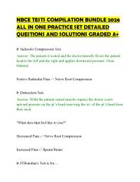 NBCE TESTS COMPILATION BUNDLE 2026 ALL IN ONE PRACTICE SET DETAILED QUESTIONS AND SOLUTION