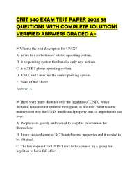 CNIT 340 EXAM TEST PAPER 2026 58 QUESTIONS WITH COMPLETE SOLUTIONS VERIFIED ANSWERS GRADED