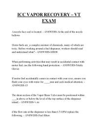 ICC VAPOR RECOVERY – VT EXAM ,ICC VAPOR RECOVERY – VT EXAM
