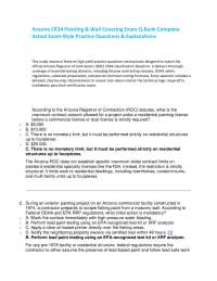 Arizona CR-34 Painting and Wall Covering Contractor Exam Complete Practice Question Bank |