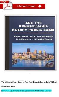 Ace the Pennsylvania Notary Public Exam | 225 Practice Flashcards & Study Guide