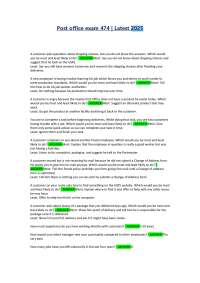 Post office exam 474 | Latest 2025