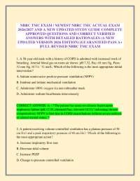 NBRC TMC EXAM / NEWEST NBRC TMC ACTUAL EXAM 2026/2027 AND A NEW UPDATED STUDY GUIDE COMPL