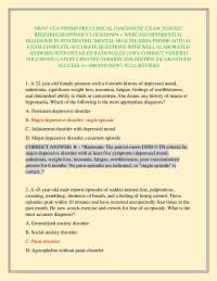 NR547 CEA PMNHP PRE CLINICAL DIAGNOSTIC EXAM 2026/2027 REQUIRES RESPONDUS LOCKDOWN + WEBC
