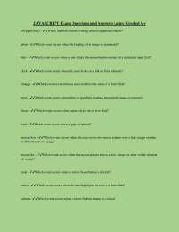 JAVASCRIPT Exam Questions and Answers Latest Graded A+