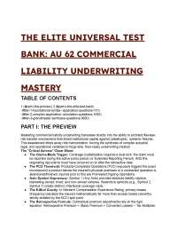 2026/2027 AU 62 Commercial Liability Underwriting Mastery: 60 Elite Practice Questions
