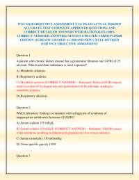 WGU D120 OBJECTIVE ASSESSMENT (OA) EXAM ACTUAL 2026/2027 ACCURATE TEST COMPLETE APPROVED