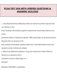 PCHA Test 2026 Question & Answer (PDF) | 2026 Exam Study Guide
