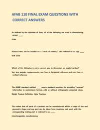 AFAB 110 FINAL EXAM QUESTIONS WITH CORRECT ANSWERS.