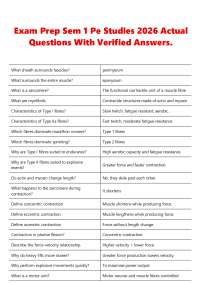 Exam Prep Sem 1 Pe Studies 2026 Actual Questions With Verified Answers.