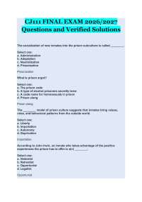 CJ111 FINAL EXAM 2026/2027 Questions and Verified Solutions