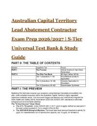 ACT Lead Abatement Contractor Exam Prep 2026/2027 |
