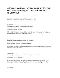 _SGRHO FINAL EXAM – STUDY GUIDE & PRACTICE TEST (2026 UPDATE) INSTITUTION & COURSE INFORMA