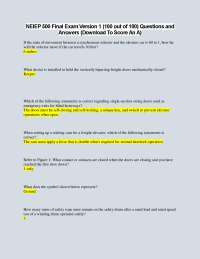 NEIEP 500 Final Exam Version 1 (100 out of 100) Questions and Answers (Download To Score A