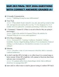 NUR 283 FINAL TEST 2026 QUESTIONS WITH CORRECT ANSWERS GRADED A+