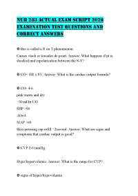 NUR 283 ACTUAL EXAM 2026 LATEST UPDATES TEST QUESTIONS AND CORRECT ANSWERS