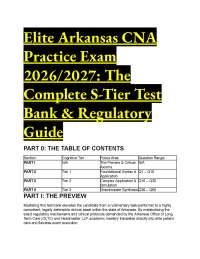 Elite Arkansas CNA S-Tier Test Bank 2026/2027