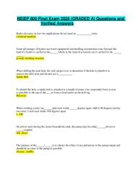 NEIEP 800 Final Exam 2026 (GRADED A) Questions and Verified Answers